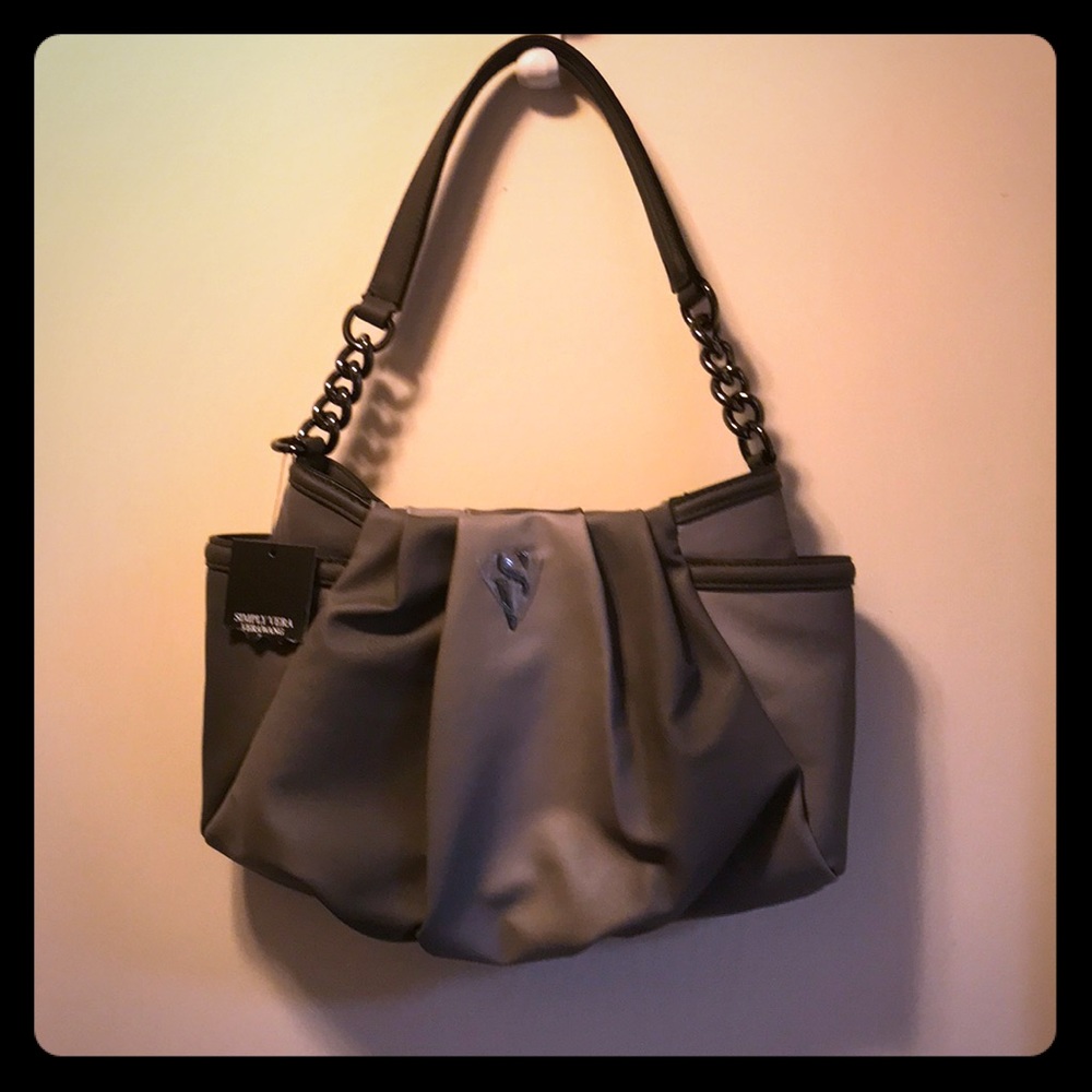 Simply Vera two-tone hobo bag grey